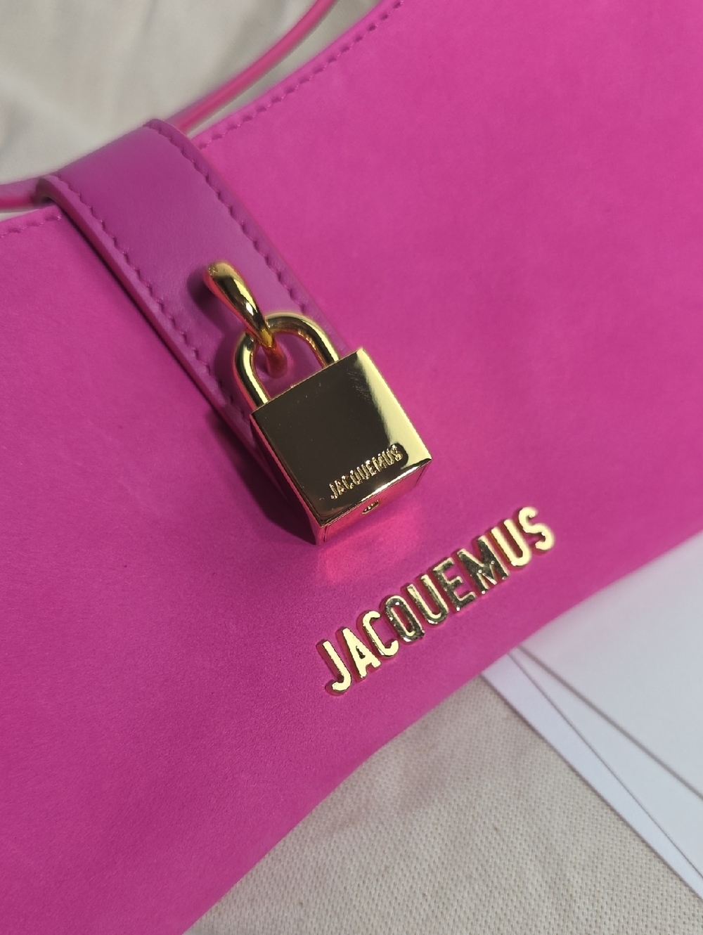 JACQUEMUSLE BISOU CADENAS BAG | DARK PINK - Picture 2 of 7
